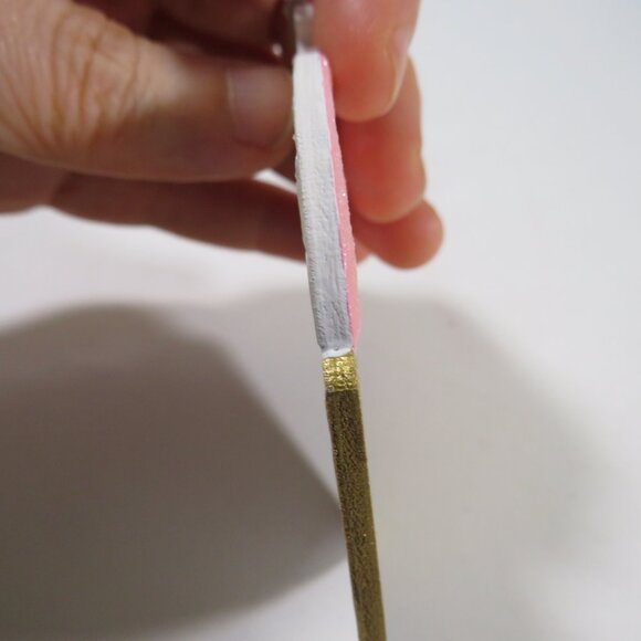 Peach Cupcake Laser Cut Wooden Ornament Hangs - Picture 4 of 5